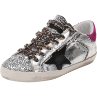 GOLDEN GOOSE 黄金鹅 女士闪光面料配皮系带休闲运动鞋板鞋脏脏鞋 GWF00103 F002001