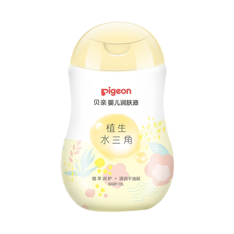 贝亲(Pigeon) 婴儿润肤油抚触油宝宝按摩油 200ml IA240 水三角系列