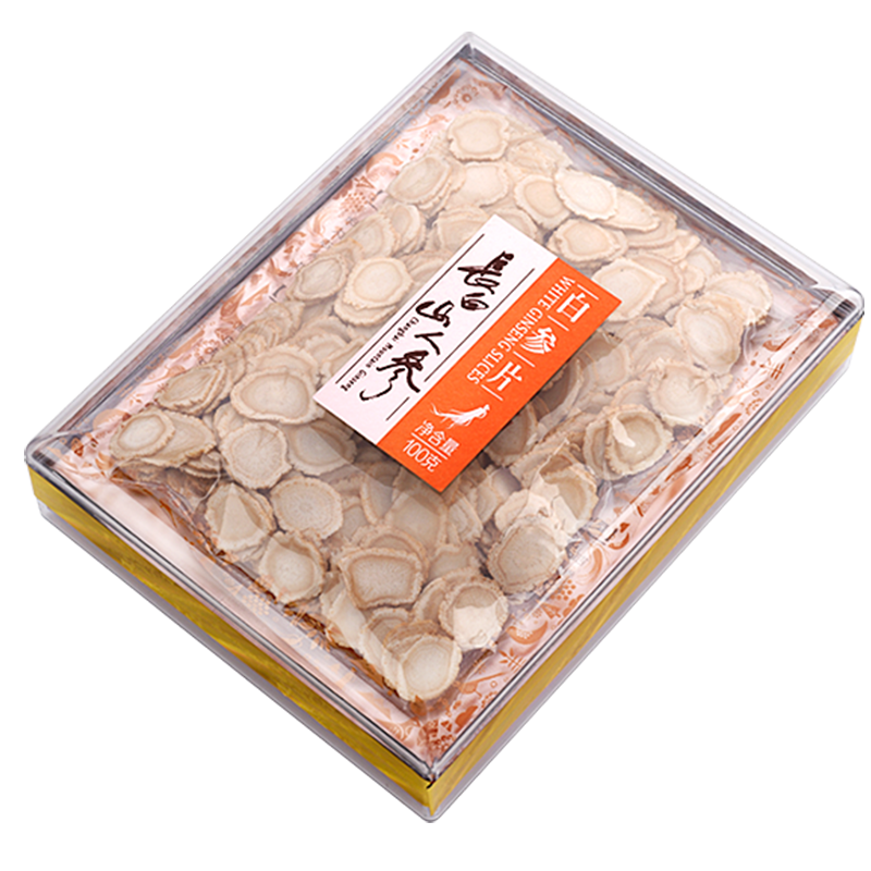长白山人参白参片1.0cm100g