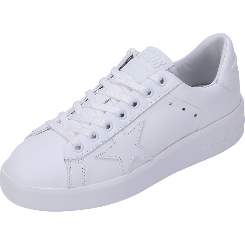 GOLDEN GOOSE 黄金鹅 女士皮革星星图案系带休闲鞋运动鞋小白鞋板鞋 GWF00197 F000541