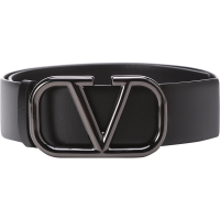 华伦天奴 VALENTINO 女士皮革VLogo搭扣板扣式双面皮带腰带 XW2T0X46 MFI