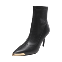 范思哲 VERSACE JEANS COUTURE 女士尖头高跟细跟靴子短靴73VA3S51 ZS369