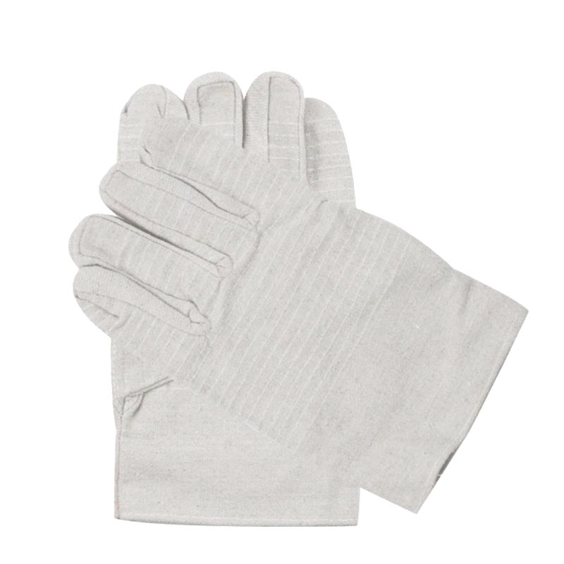 谐晟 白甲帆布手套 劳保电焊手套 24线双层全衬 XSH0004 100副