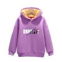 史努比(SNOOPY)童装儿童圆领连帽J加绒卫衣男女中大童休闲运动上衣TRM7