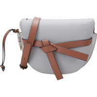 罗意威 LOEWE 女士Gate系列牛皮革单肩斜挎包马鞍包小号 A650T20X31