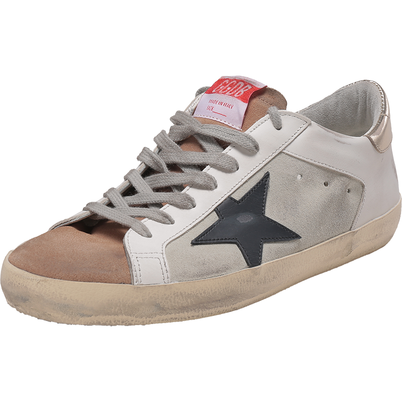 黄金鹅 GOLDEN GOOSE 男士Super-Star系带休闲运动鞋板鞋脏脏鞋 GMF00103 F002532