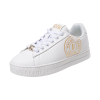 范思哲 VERSACE JEANS COUTURE 女士系带休闲运动鞋板鞋小白鞋73VA3SK3 ZP013