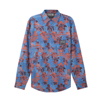 范思哲 VERSACE JEANS COUTURE 男士棉质宽松版休闲长袖衬衫外套73GAL2R2 NS154