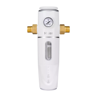 海尔(Haier)净水器家用直饮机厨房自来水过滤器零废水不费电可直饮超滤机矿物质水 白色 HU612-4B