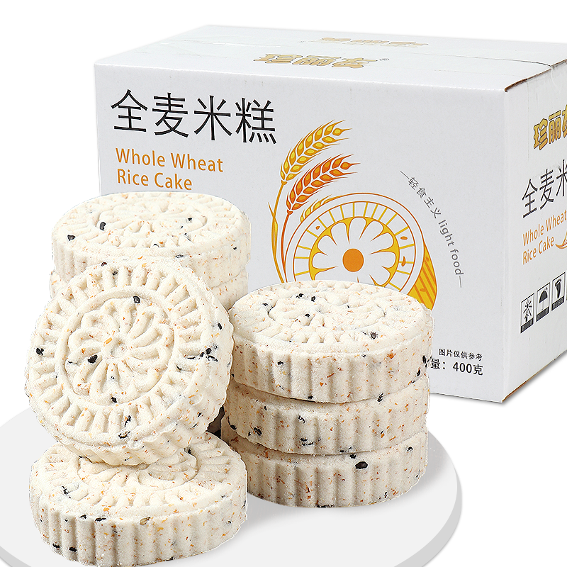 珍丽友 全麦淮山薏米糕低减0孕妇零食品代餐卡脂肪八珍山药小米糕点早餐
