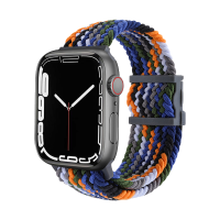 适用苹果s7手表iwatch7编织applewatch8表带watchs高级s6女6创意5运动4尼龙3弹力SE45小众41男s8新款ultra