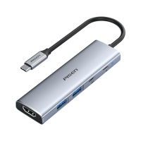 品胜Type-C扩展坞USB-C转HDMI千兆网线网口转接头4K60HZ投屏MacBook拓展坞iM1苹果转换器分线器