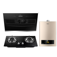 Haier/海尔侧吸油烟机大吸力抽烟机灶具套装天燃气灶热水器厨房烟灶热经济实用三件套 EC901+Q235天+13ZDS