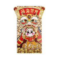 2023新年红包恭喜发财6个装千元红包兔年创意国潮风烫金利是封压岁春节过年红包袋