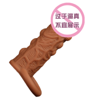 云曼单口短款液态硅胶穿戴式阴茎套环增粗增长狼牙套增大加长加粗加大狼牙棒套阳具套成人情趣男性系列用品 非增大延时器具