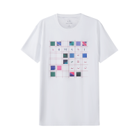 阿玛尼 ARMANI EXCHANGE 男士棉质修身版圆领短袖T恤3LZTKF ZJE6Z