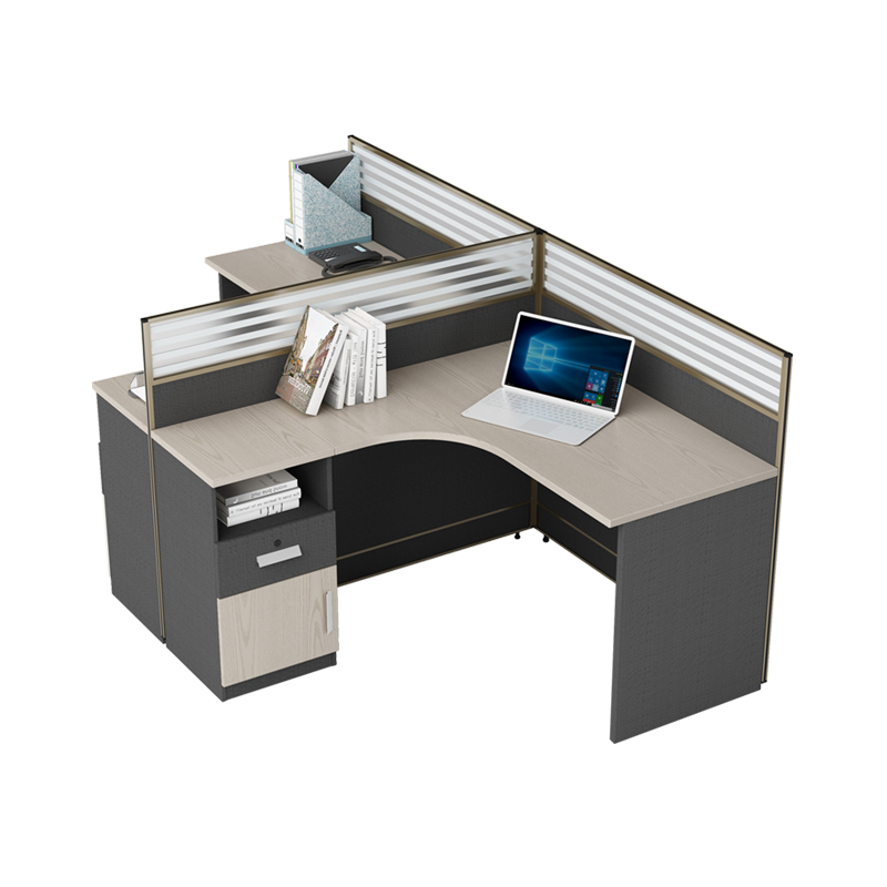 匡大简约现代板式办公桌2.8米两人位职员电脑桌KD-16L2016