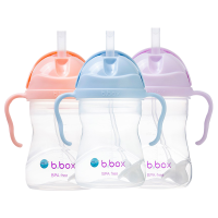特惠清仓 b.box吸管杯水杯儿童婴儿宝宝学饮杯防漏防呛吸管饮水杯学饮杯子240ml