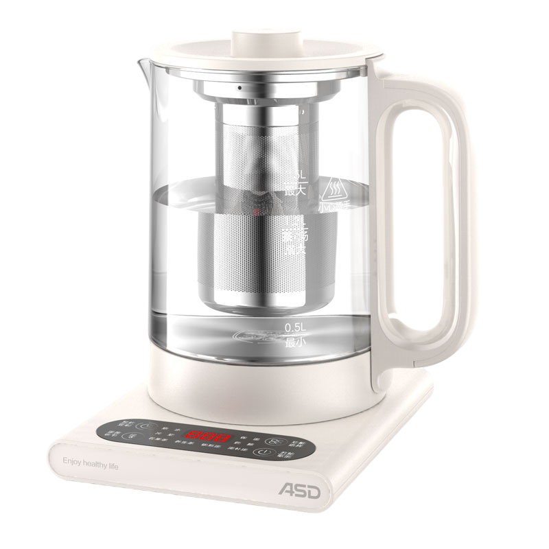 爱仕达养生壶 1.5L煮茶器花茶壶 电水壶烧水壶电热水壶开水壶 保温煮茶壶玻璃电茶壶 AW-D15B357