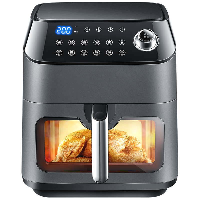 众辰(ZUNC)空气炸锅透明可视化300+在线云食谱12大预设菜单JM-ZC-D61350W(白色)