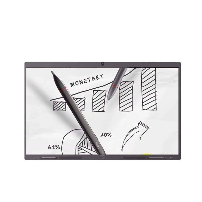 华三云屏MagicHub S65M英寸会议平板办公一体机 四级触控/双系统 移动支架