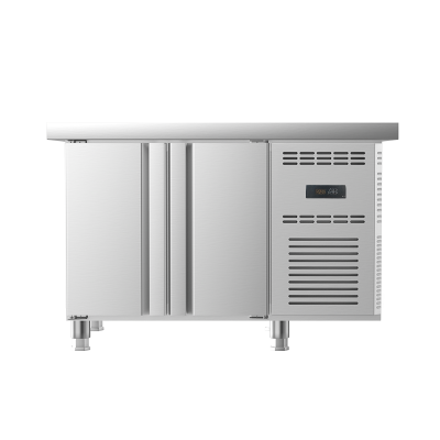 松氏(SOMCLAN)1200*600*800mm风冷冷冻冷藏工作台冰柜保鲜操作台商用冰箱厨房平冷卧式奶茶店水吧台方管款