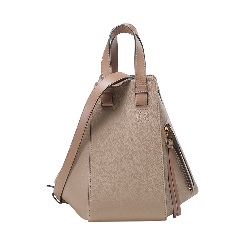 罗意威 LOEWE 女士Hammock系列粒面牛皮革手提单肩包吊床包小号A538S35X51