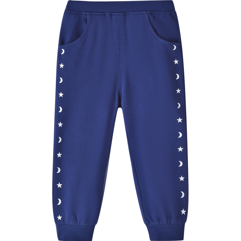 [8折价:39.2元]铅笔俱乐部童装女童长裤春装新款小宝宝罗纹裤脚儿童休闲裤子