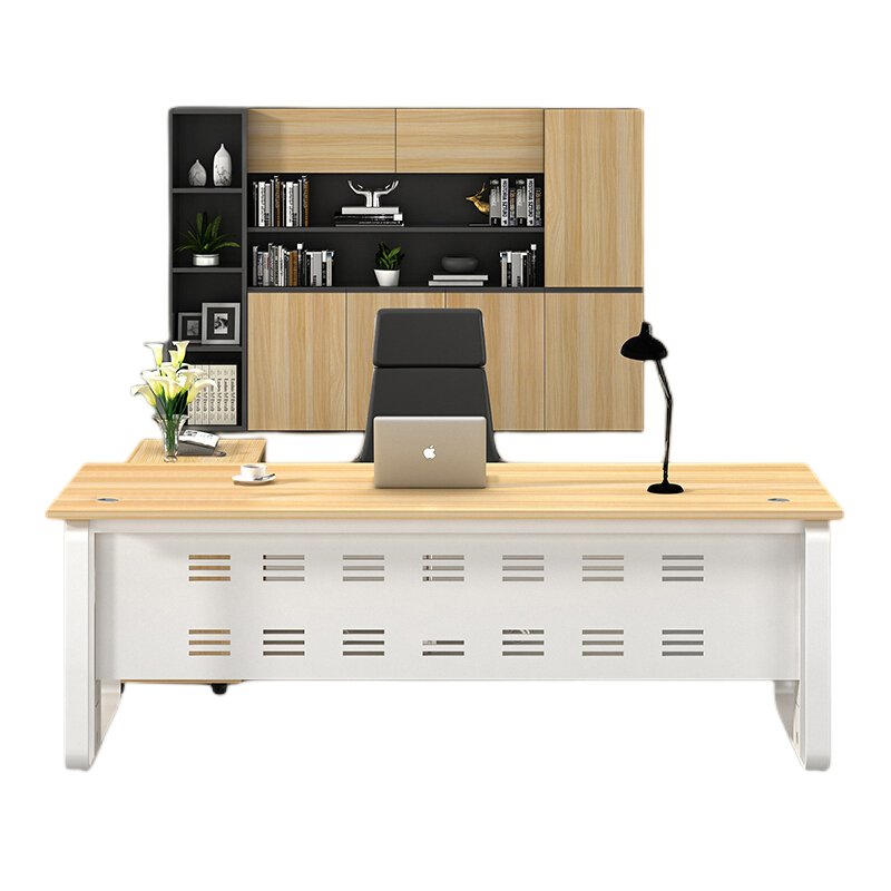 绵冠MIANGUAN老板桌总裁桌现代板式大班台经理桌主管桌