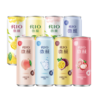 RIO锐澳预调鸡尾酒3度微醺小美好330ml*8罐白桃口味气泡低度果酒