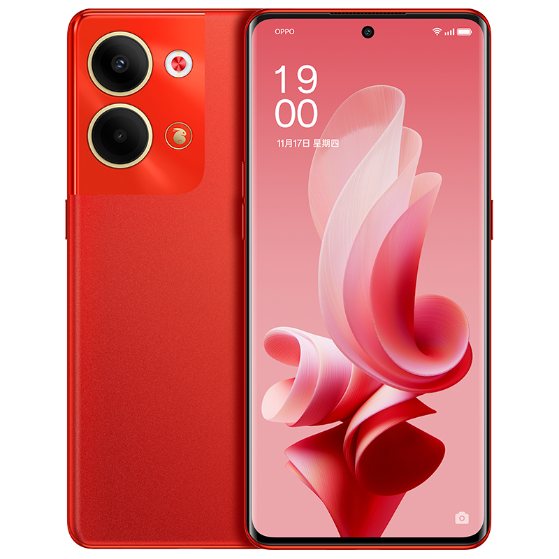 OPPO Reno9 12GB+256GB 万事红 6400万水光人像镜头 长寿版超级闪充 120Hz OLED超清曲面屏 学生游戏拍照全网通5G手机