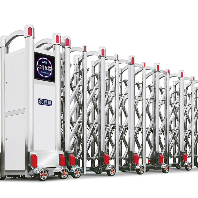 启功QG-SSM9925不锈钢电动伸缩门6.8米一套