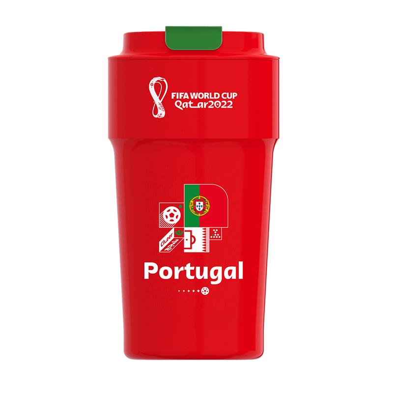 FIFA 2022年卡塔尔世界杯授权商品 世界杯-保温速饮杯-传统九强+东道主 葡萄牙
