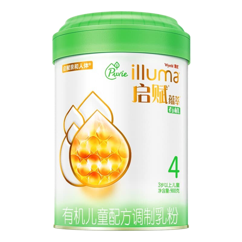 惠氏启赋有机蕴萃幼儿配方奶粉(3-7岁)4段900g克
