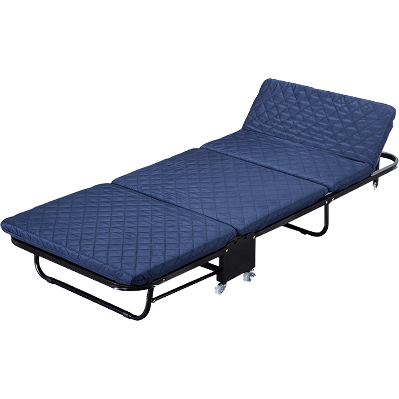 臻远 ZY-ZDC-09 简易行军床蓝色三折海绵折叠行军床办公午休床