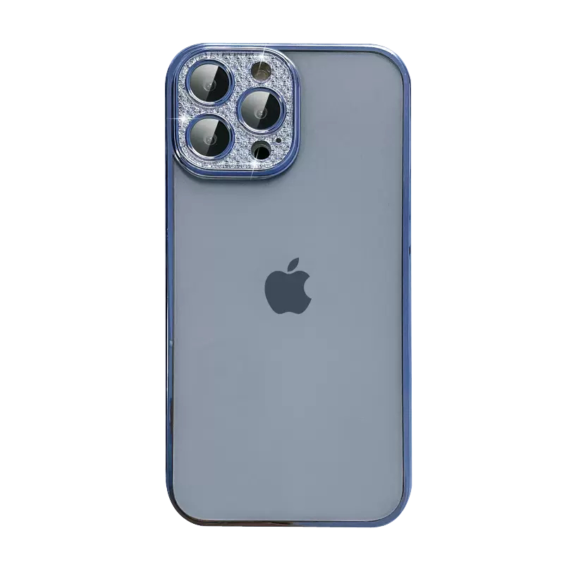安美宝 自带镜头膜苹果13promax手机壳闪钻13Pro新款iPhone13硅胶防摔max透明13女款12全包11电镀