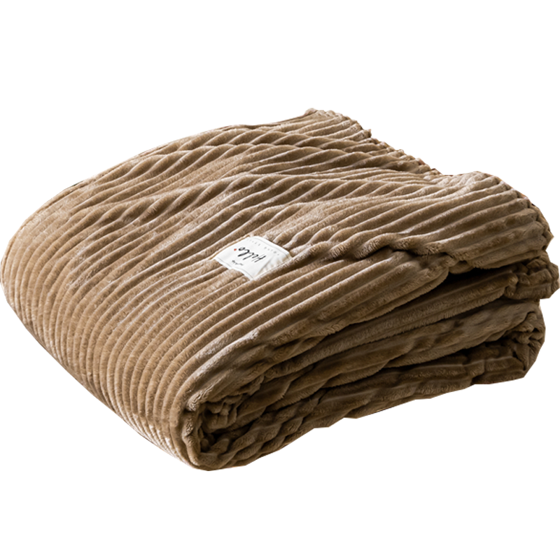 天作之合纯色牛奶绒毛毯