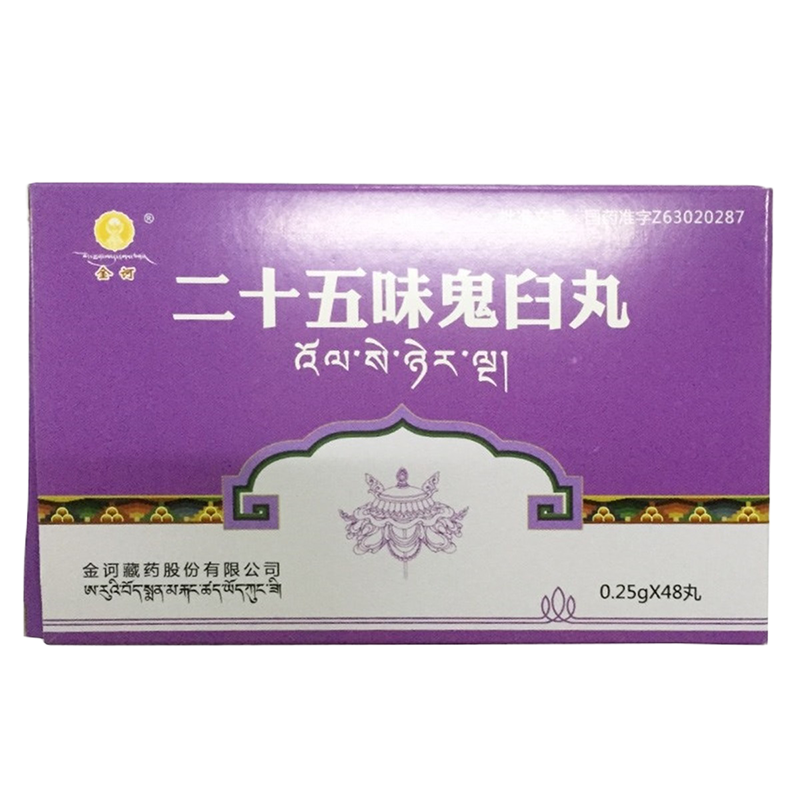 二十五味鬼臼丸0.25g*48粒/盒