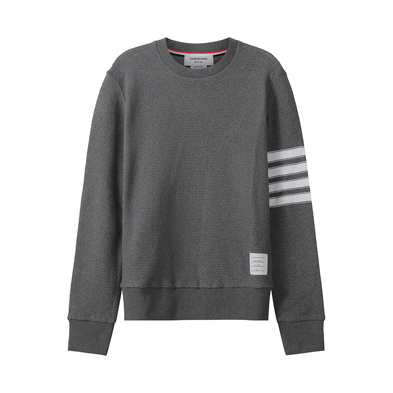 汤姆·布朗 THOM BROWNE 男士棉质圆领长袖针织衫MJT305A 07897