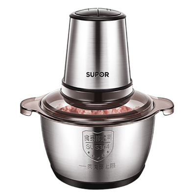 苏泊尔(SUPOR)绞肉机家用电动 不锈钢多能料理机 绞馅机碎肉打肉搅肉机切菜搅拌机JR05S-300(双刀)