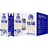 欧亚(Europe-Asia) 牧场纯牛奶 风景牧场 250g*12盒/箱