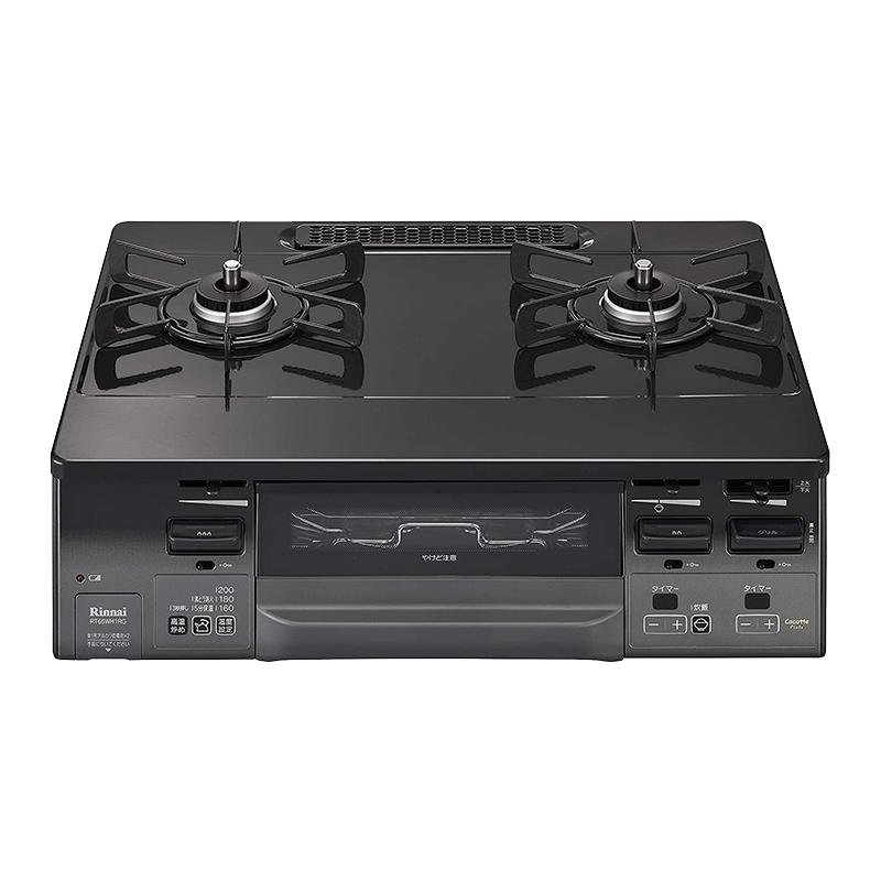 日本原装进口RINNAI林内燃气灶烤箱灶lakucie系列灶全黑 RT66WH1RGA-BGR-13A天然气