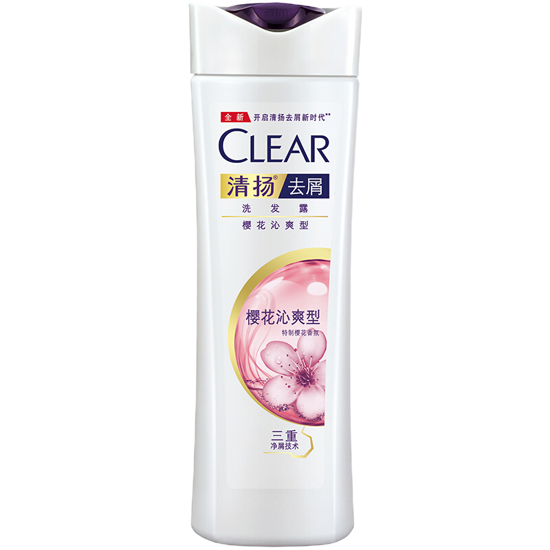 清扬(CLEAR) 樱花沁爽型 去屑洗发露 205g