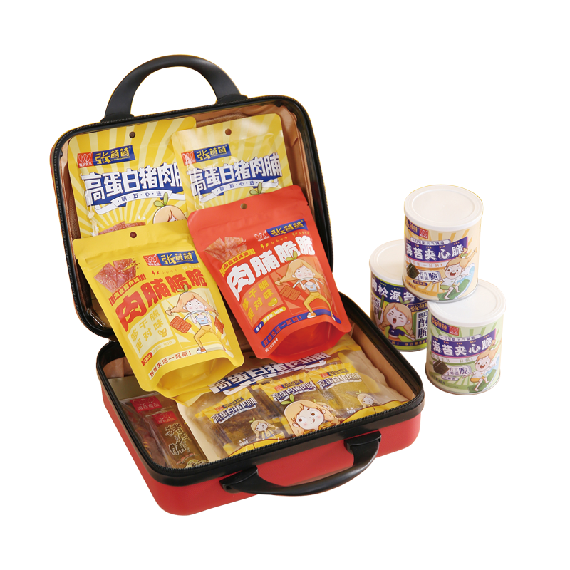 唯新 张萌萌鸿运箱582g休闲零食礼包 满满一大箱