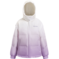 波司登2022新款轻暖环保女士宽松短款可拆卸帽可脱卸袖多穿羽绒服