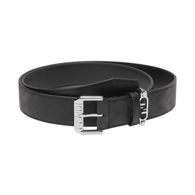 芬迪 FENDI 男士牛皮革不可裁剪Fendi Edge皮带腰带7C0479 AJF4