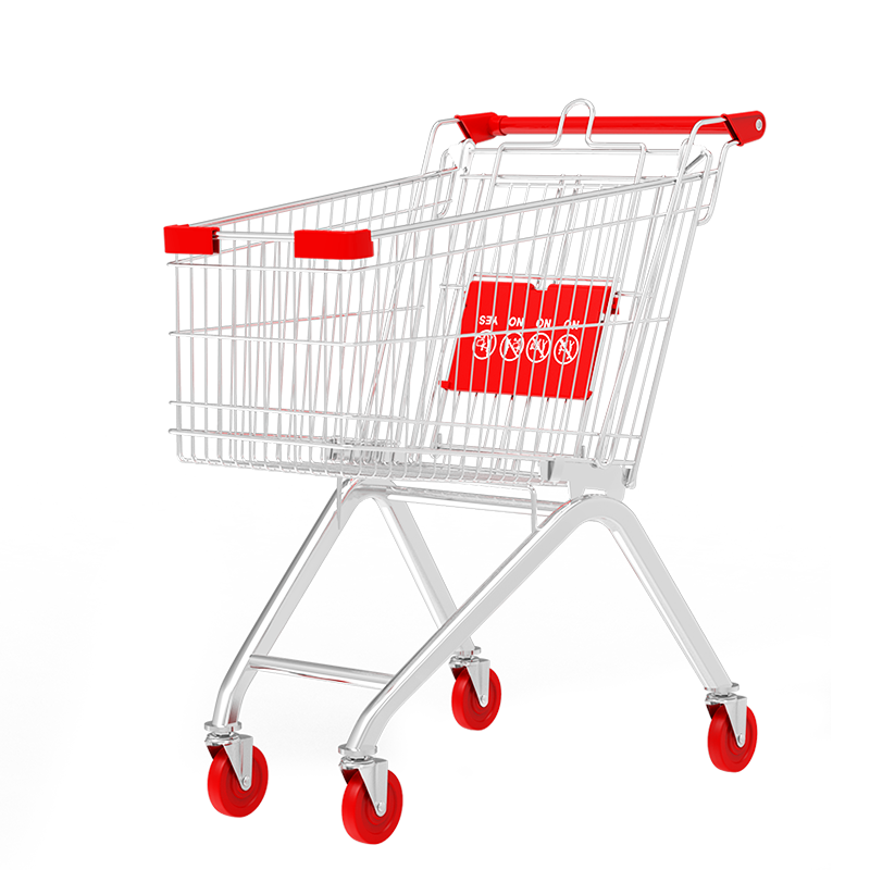 新越昌晖商场手推车超市购物车理货手拉车儿童可坐卖场小推车家用手推车物业仓库快递车 标配60L GH60