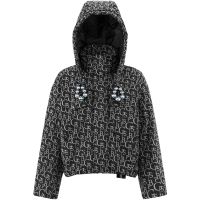 波司登女士鹅绒羽绒服可脱卸帽潮流珍珠点缀防风保暖短款夹克