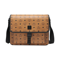 MCM 男士人造革/牛皮革Klassik Visetos邮差包单肩斜挎包MMMCAKK02