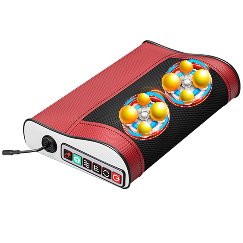 安尚颈椎按摩器省电电动肩颈腰背腿脚部肚子富贵包脖子护颈加热靠垫揉腹仪生日礼物三档力度正反揉捏推拿六键八头按摩枕头仪器